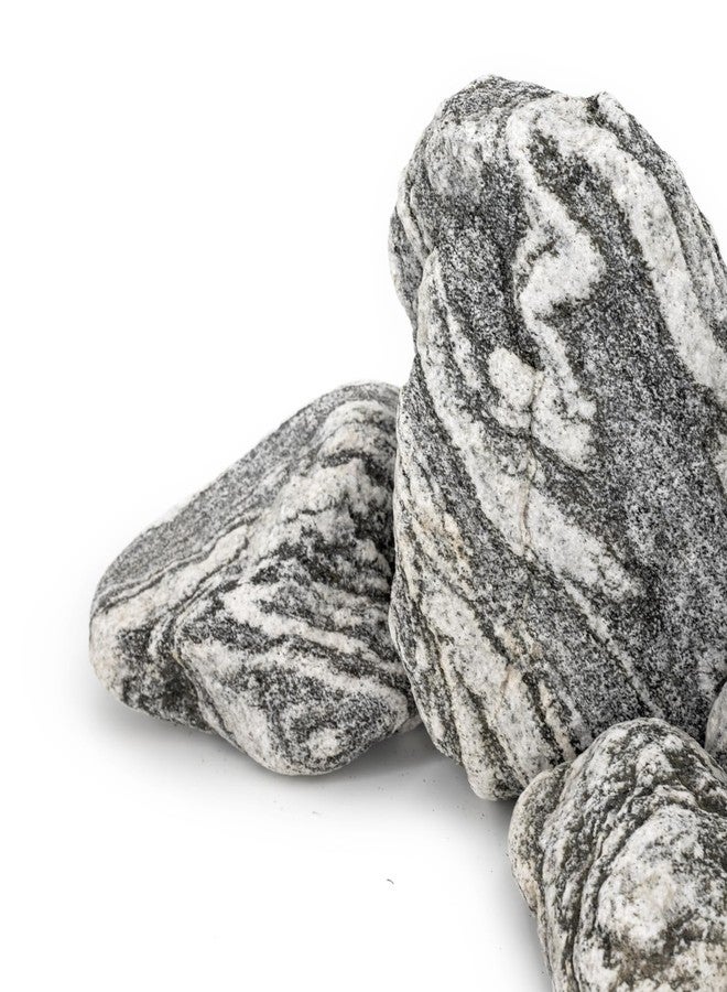 أحجار حوض السمك الطبيعية من كينجروي، صخور أحواض السمك، 10 أرطال، صخور سيريو الفضية لتنسيق أحواض السمك، وأحواض الزواحف، ونباتات البونساي، وتنسيق الحدائق، وموائل الزواحف (2-7 بوصة، 5-6 قطع) - Image 3